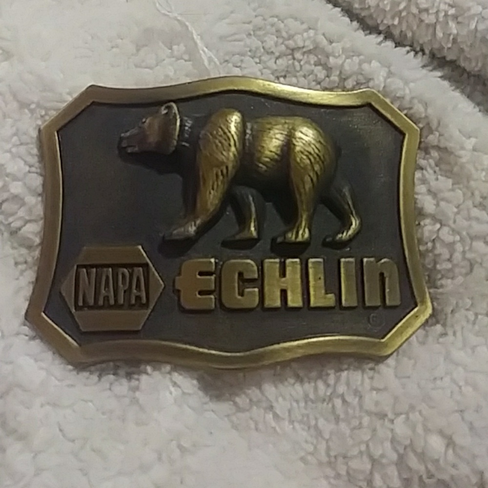 Belt Buckle Mens NAPA ECHLIN Bear Copper Automotive Parts Supplier